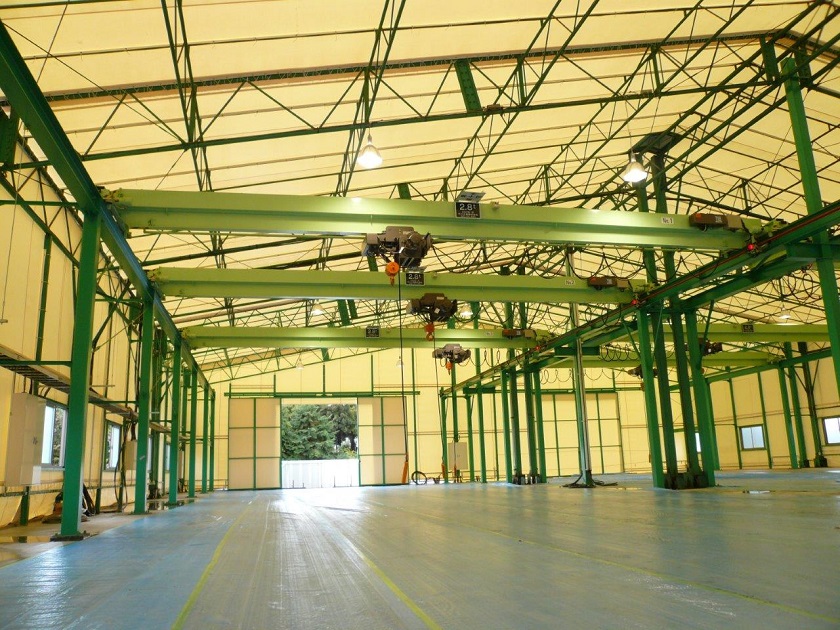 天井クレーン設置